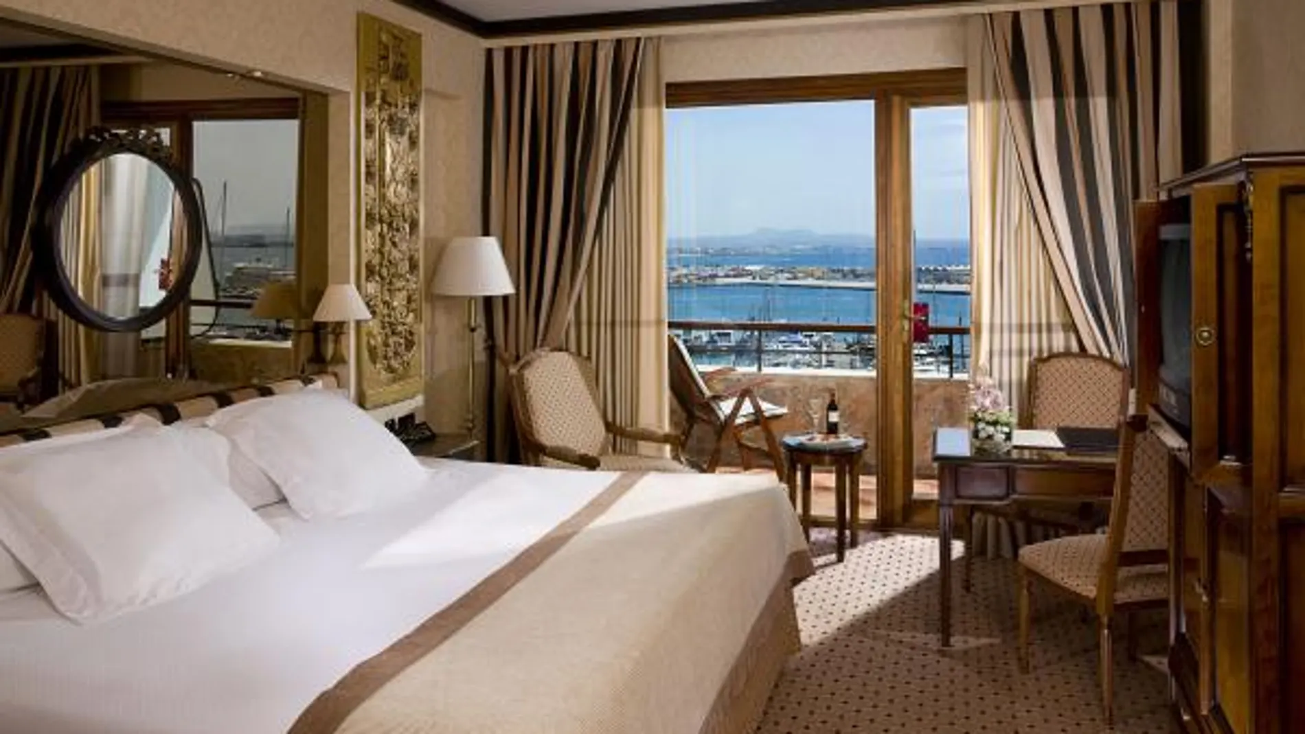 Habitación del Gran Meliá Victoria, en las Islas Baleares