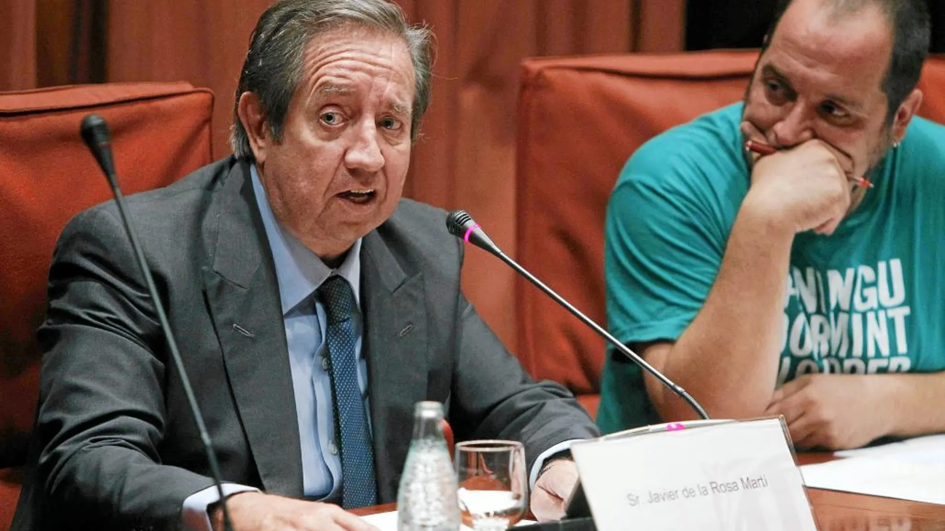 Javier de la Rosa, el «empresario modelo», como le llamó Pujol, ayer en el Parlament