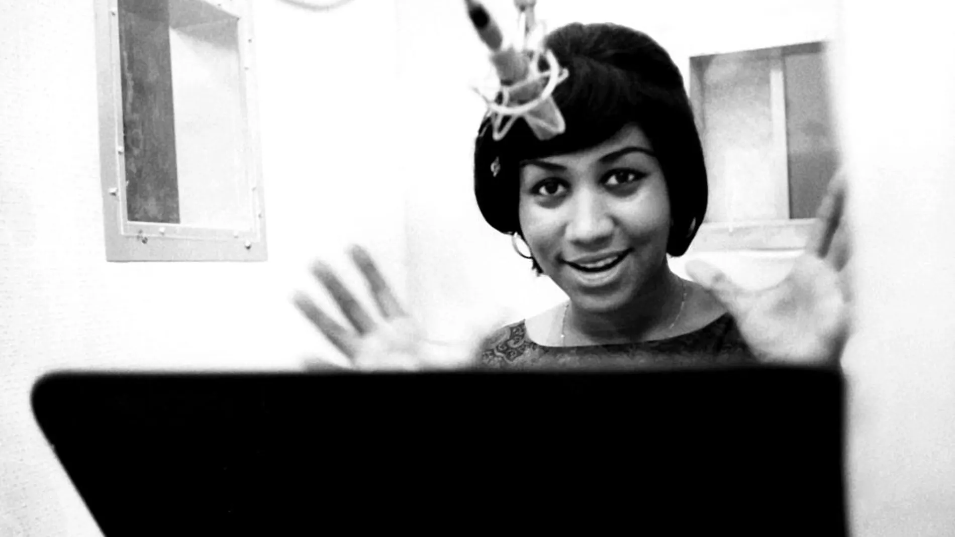 La cantante durante una grabación en 1967
