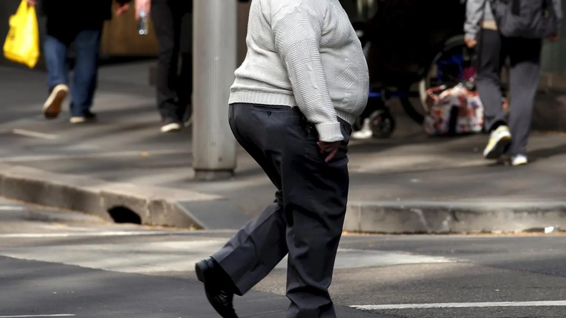 Un hombre obeso, en una imagen de archivo