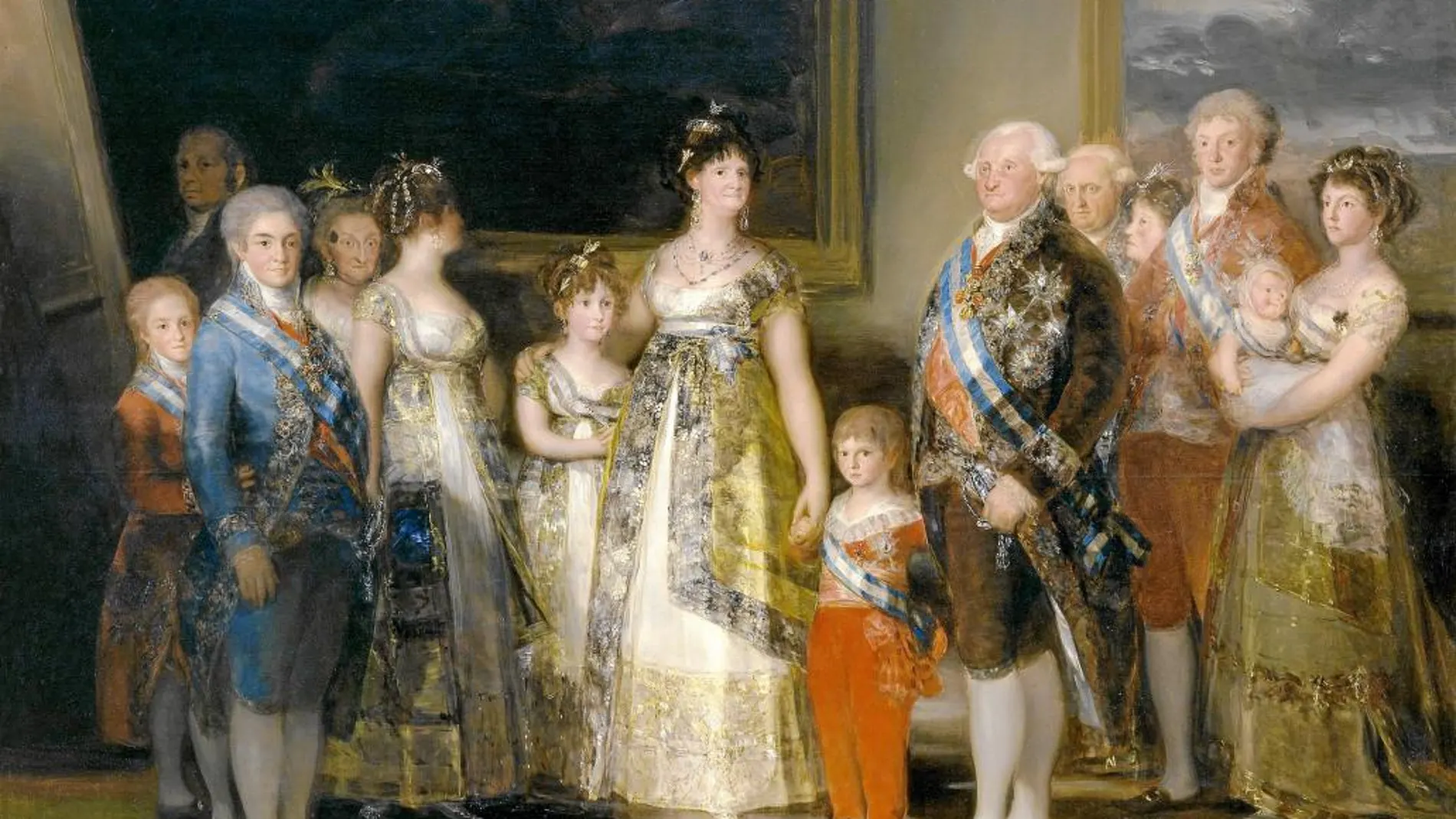 La familia de Carlos IV, con Francisco de Paula, retratada por Francisco de Goya