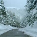 La nieve en la sierra de Madrid