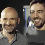 Antonio Lobato y Fernando Alonso