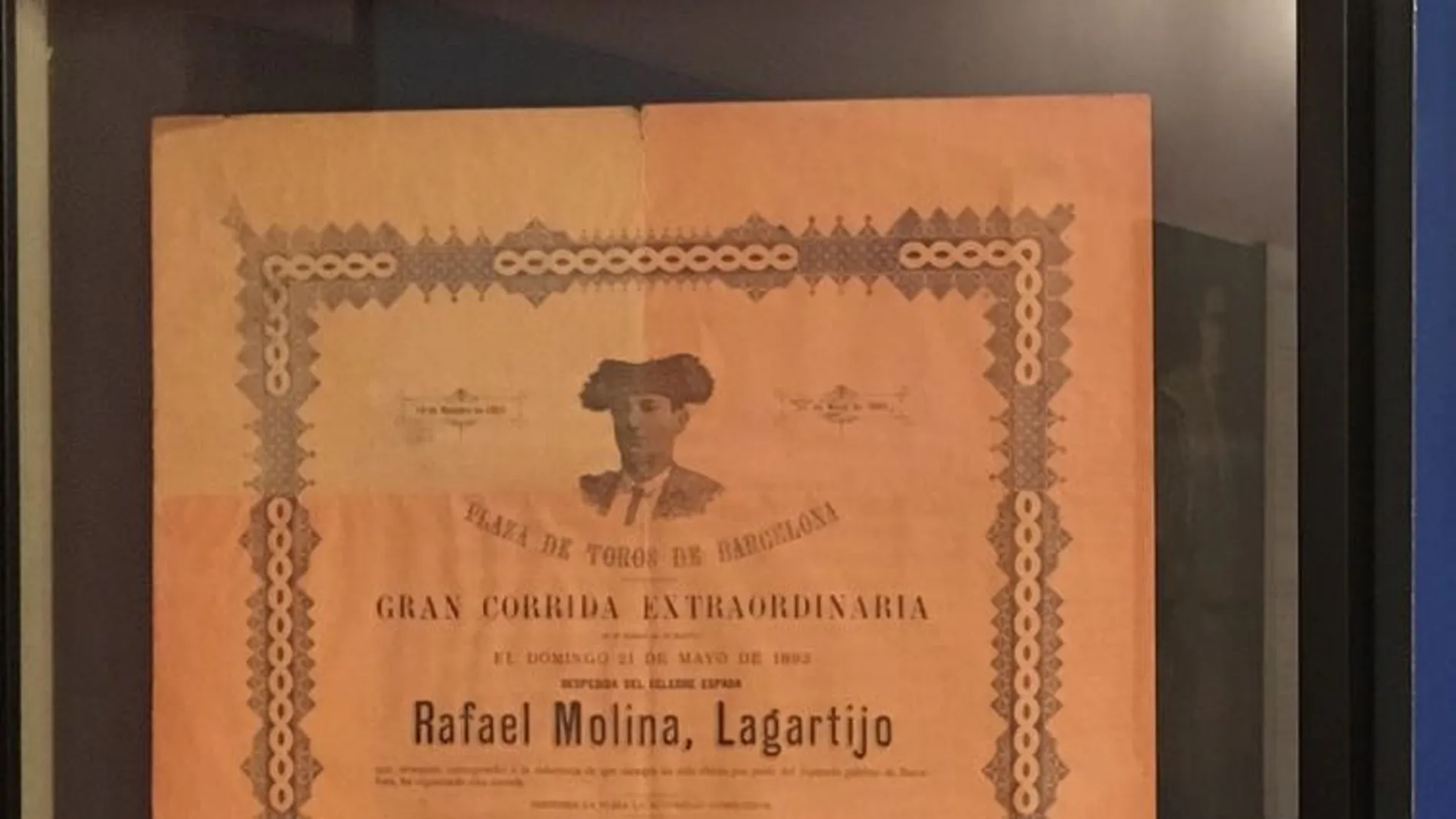Cartel expuesto en el Museo Taurino de Bilbao / N. Rivas