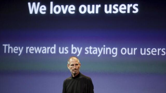 Steve Jobs hoy explicando los fallos del iPhone 4
