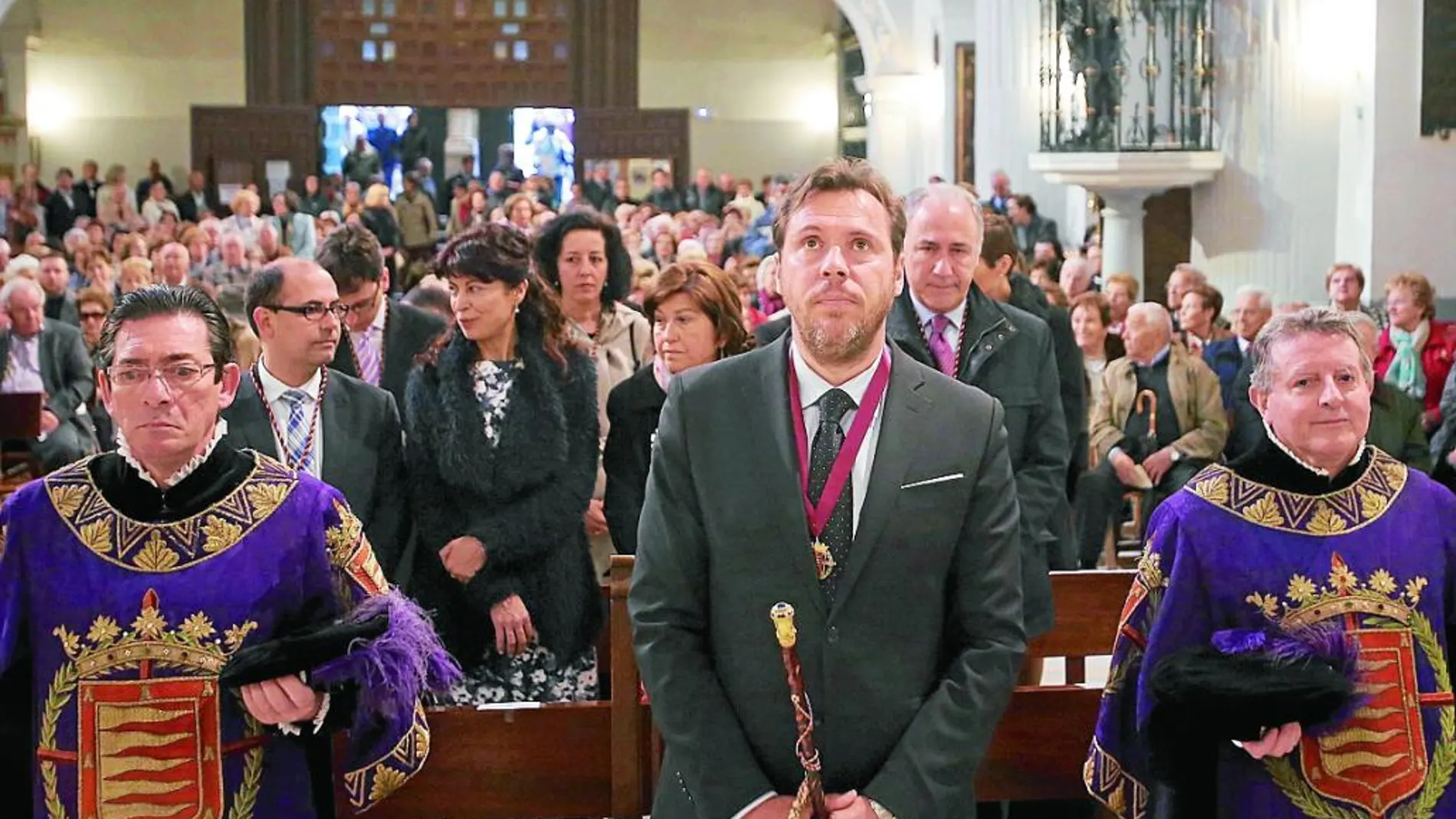 Óscar Puente y los concejales en los actos religiosos en honor del patrón de Valladolid, San Pedro Regalado