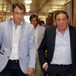 Sáez Aguado y Martínez Majo, momentos antes de reunirse en Valladolid