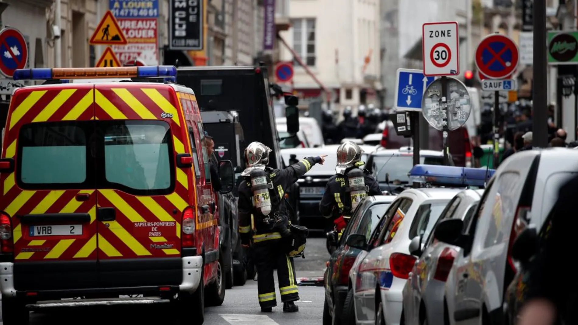 Dispositivo de seguridad en el centros de París/ Foto: Reuters