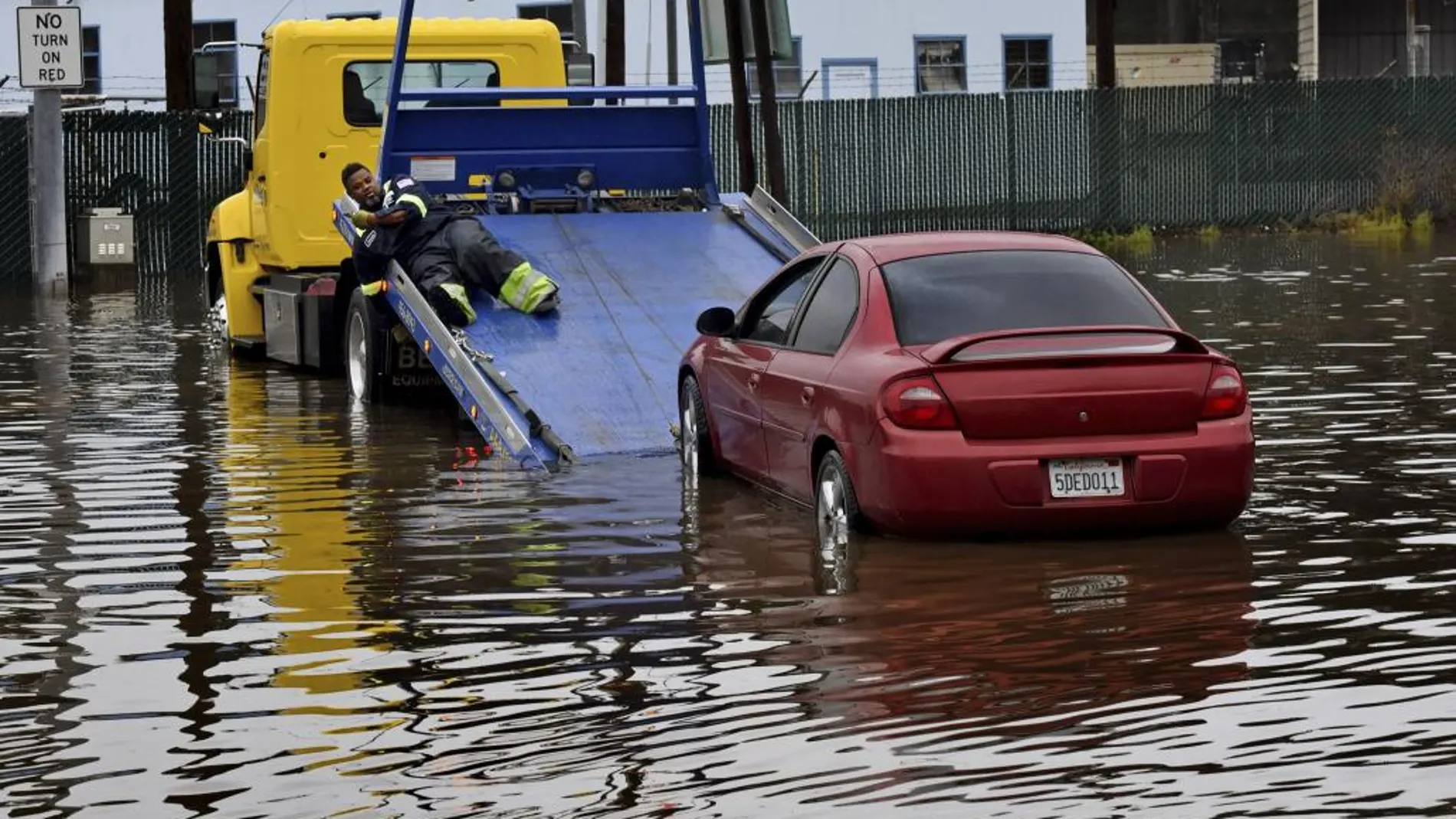 Imagen de las inundaciones de este invierno en California.