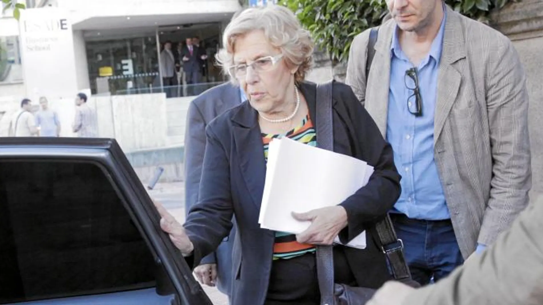 Carmena pronunció ayer una conferencia sobre el cambio en el Ayuntamiento en la escuela de negocios ESADE