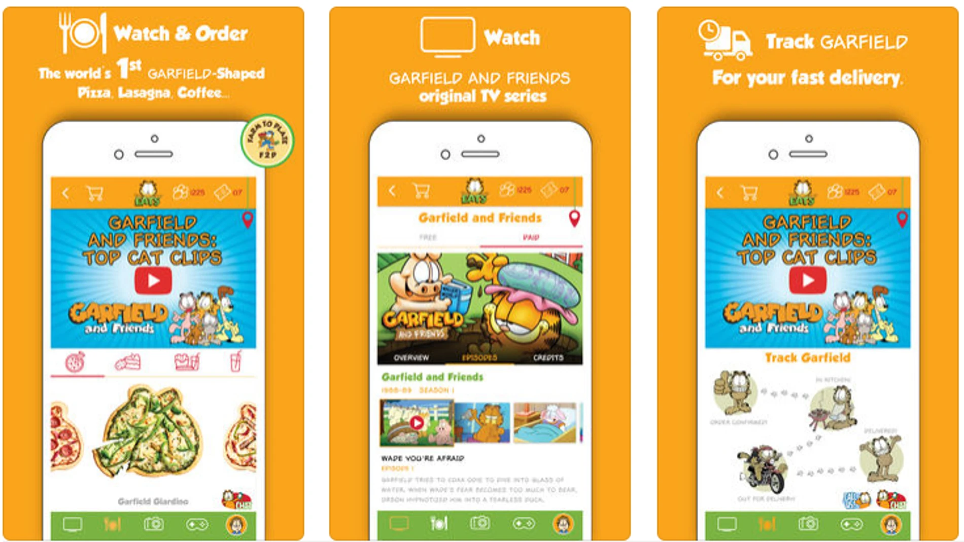 GarfieldEATS, la app con la que puedes recibir comida temática de Garfield a domicilio