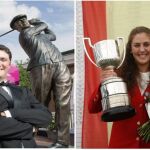 Jon Rahm y María Parra