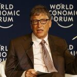 El cofundador de Microsoft, Bill Gates, en su reciente conferencia en el Foro de Davos