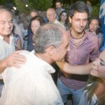 González Pons y el presidente Camps durante la cena del pasado agosto en Teulada