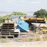 Estado en el que se encuentra la costosísima fuente que el Ayuntamiento se compró a si mismo