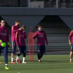 Messi vuelve a ejercitarse con el grupo