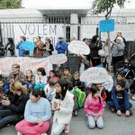 Los padres paralizaron las clases el jueves pasado en protesta por el retraso de las obras del nuevo centro