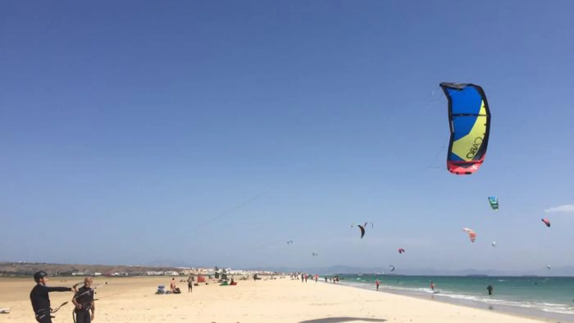 Prácticas de alumnos de Tarifa Kitesurf Camp