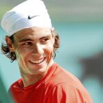 Nadal, entrenándose en la pasada edición de Roland Garros