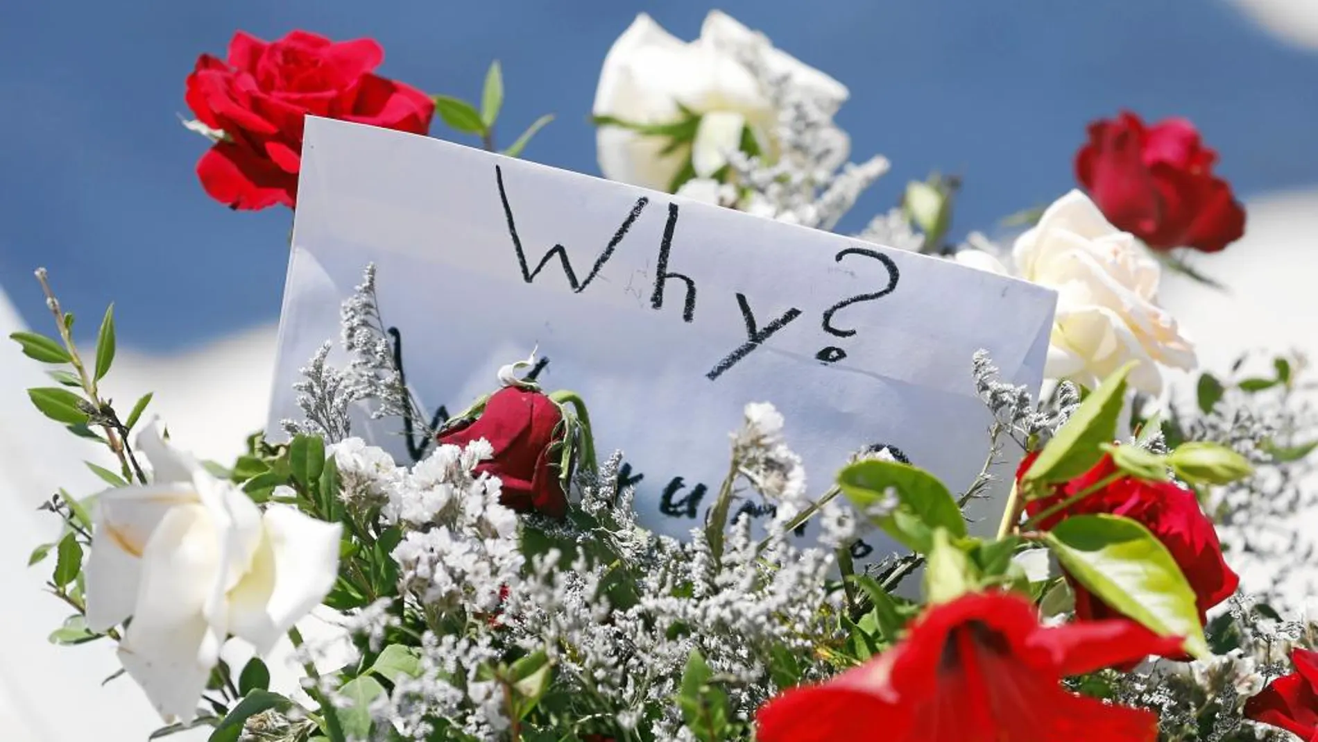 ¿POR QUÉ? Turistas y tunecinos colocaron ramo de flores en honor a las víctimas y se preguntaban por la sinrazón del terrorismo