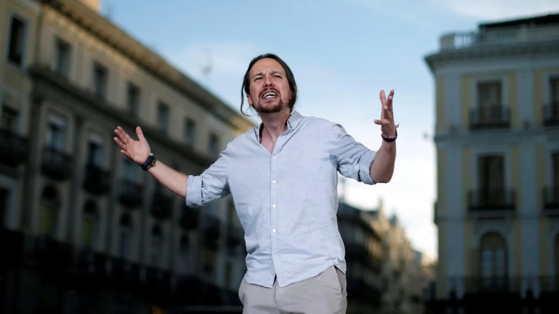 El líder del Podemos, Pablo Iglesias