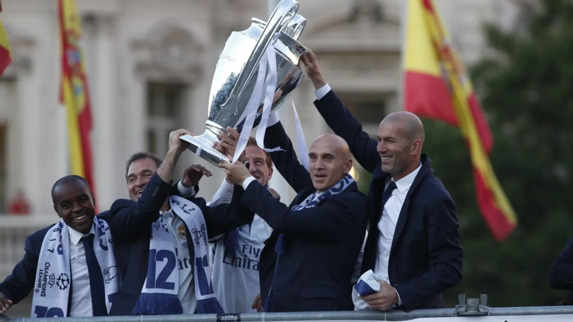 Celebración de la Liga de Campeones ganada por el Real Madrid en 2017. Jesús G. Feria.