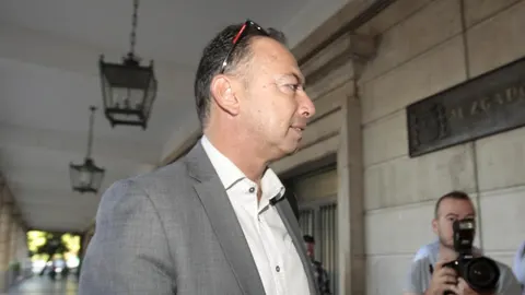 Imagen de archivo del ex director general de Trabajo y Seguridad Social Daniel Alberto Rivera a su llegada al Juzgado de Sevilla