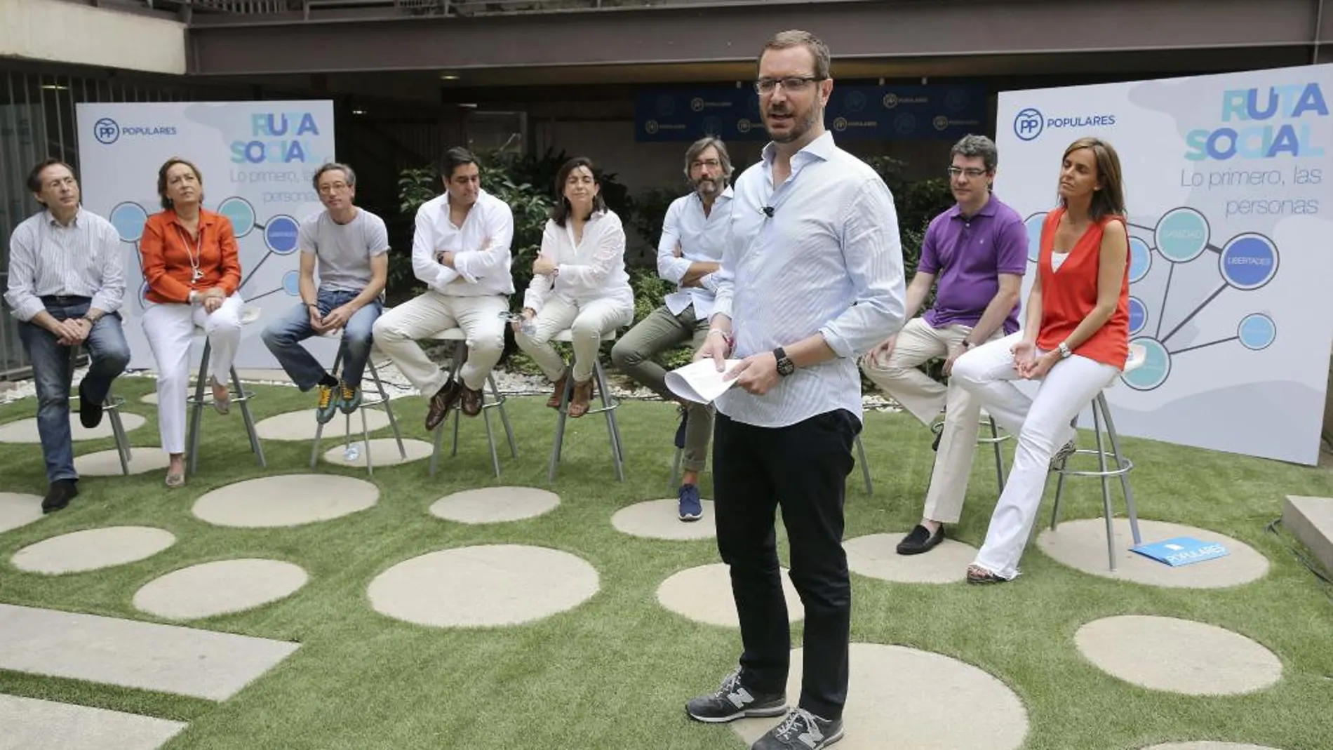 El vicesecretario general de Sectorial del PP, Javier Maroto, ha presentado hoy la agenda social del PP.