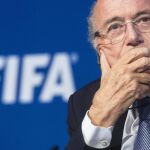 El Presidentde la FIFA, Joseph Blatter