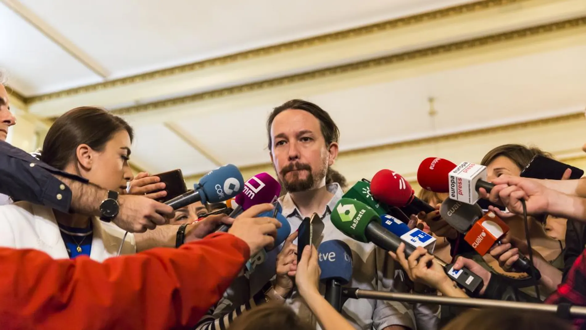 El secretario general de Podemos, Pablo Iglesias / Foto: Alberto R. Roldán