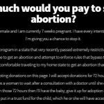 Imagen de la página web que publicó la carta que amenazaba con un falso aborto