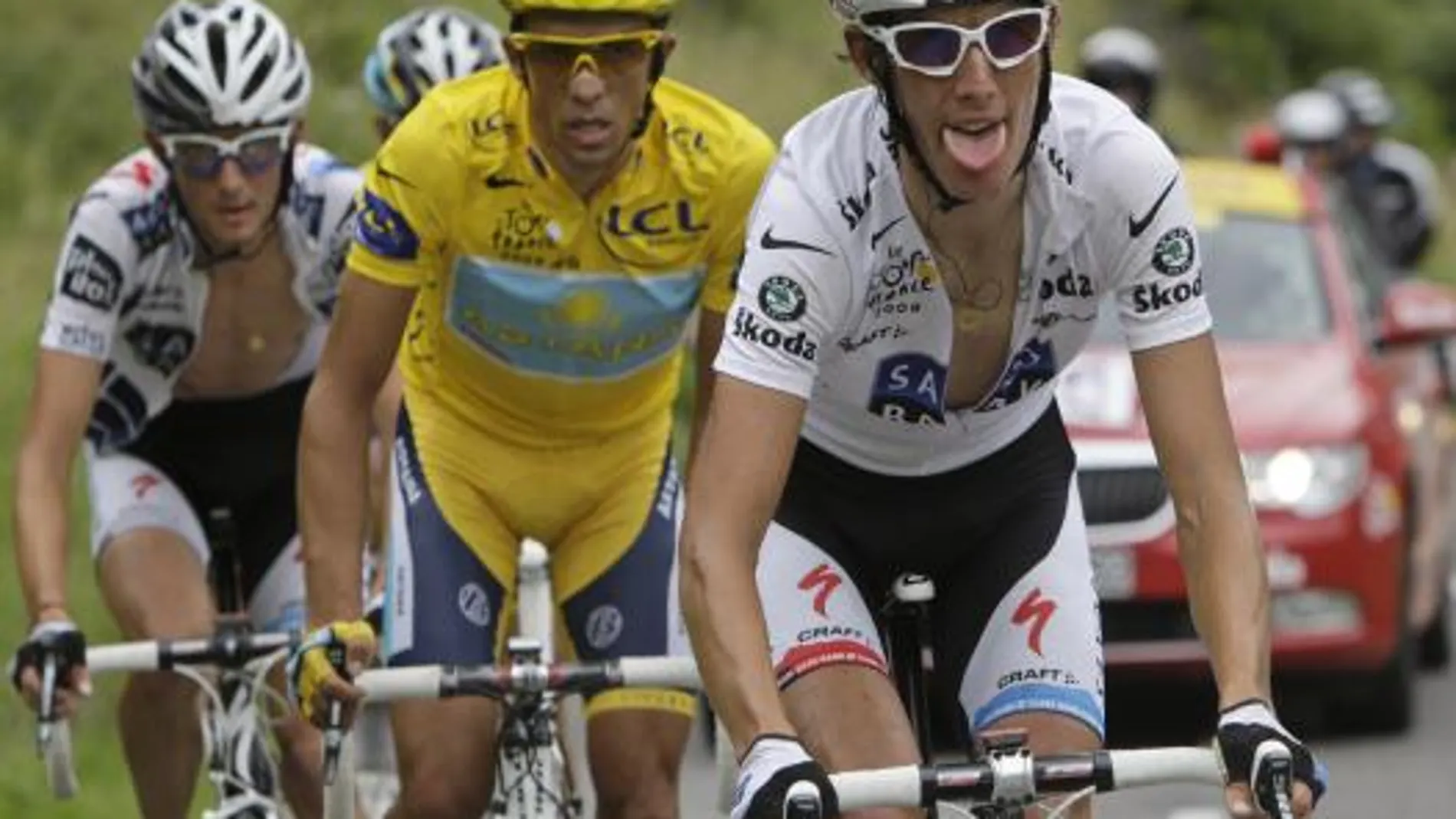 Contador: "He preferido no arriesgar al final de la etapa"