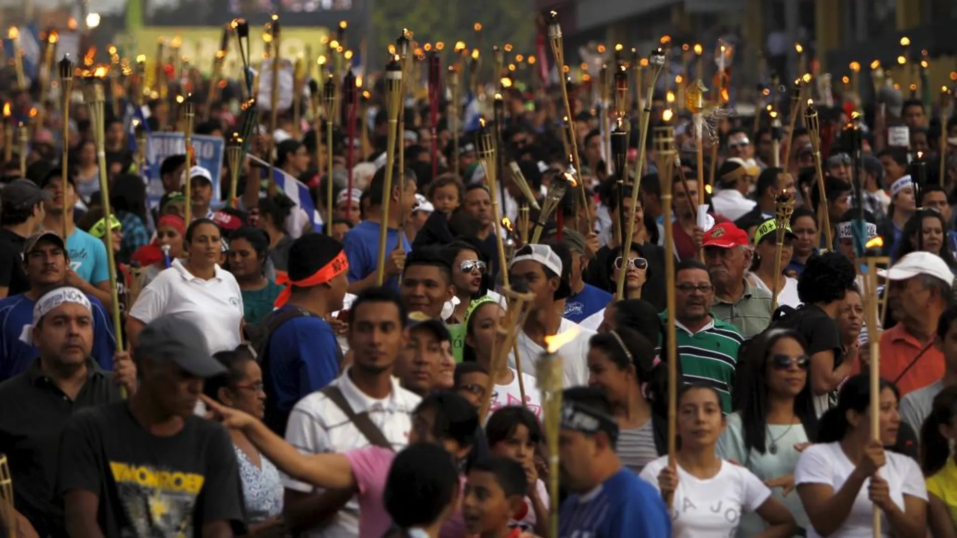 Manifestación en Tegucigalpa.