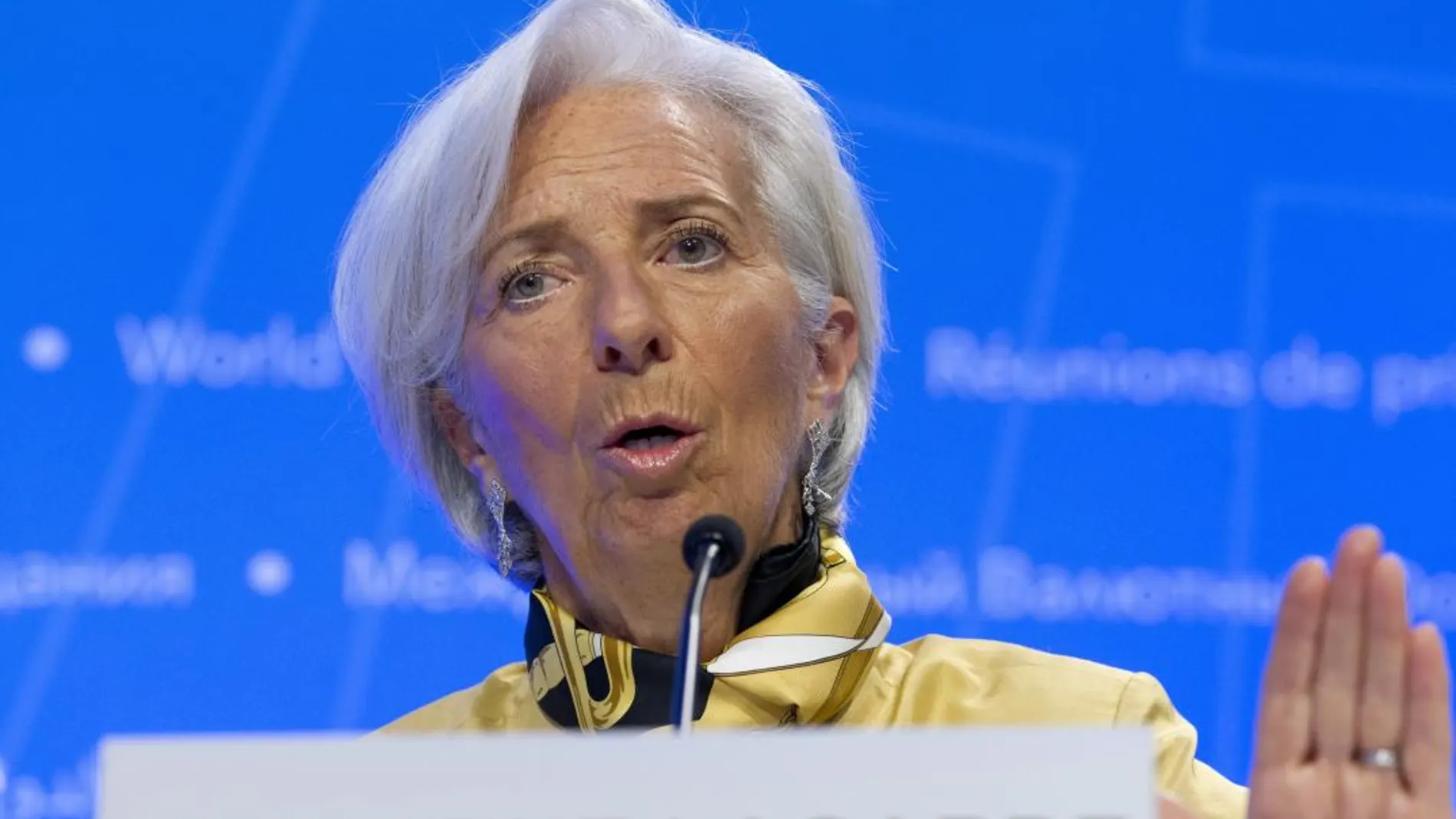 La directora del FMI, Christine Lagarde