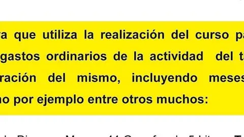Reproducción del informe policial. Los investigadores detallan una serie de irregularidades en torno a una ayuda otorgada a Europalillo SLU