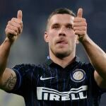 Lukas Podolsk ha estado los últimos seis meses cedido en el Inter