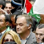 González Pons, vicesecretario general de Comunicación del PP, participó el sábado en una manifestación a favor de los saharauis
