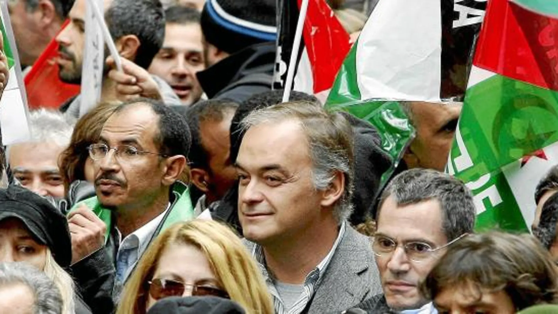 González Pons, vicesecretario general de Comunicación del PP, participó el sábado en una manifestación a favor de los saharauis
