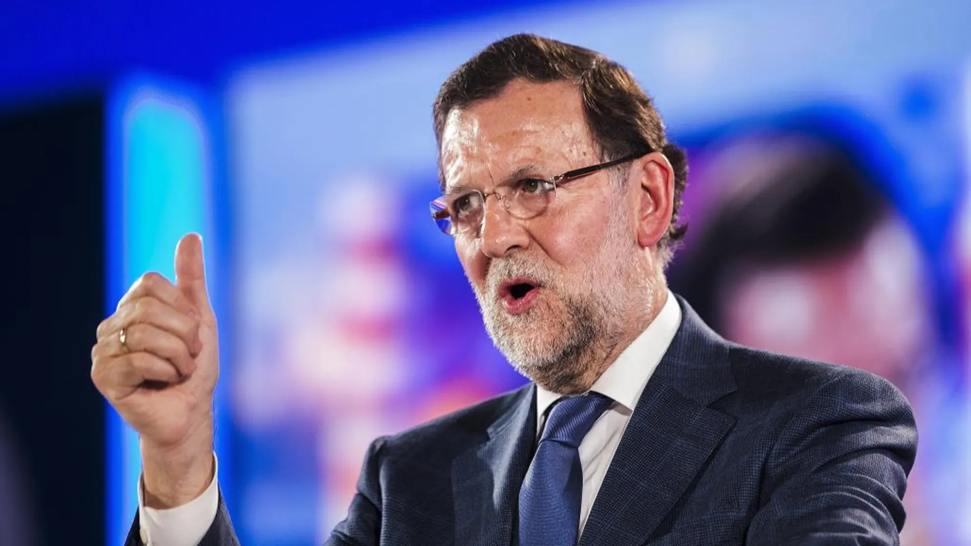 Mariano Rajoy, en un acto hoy en Málaga.