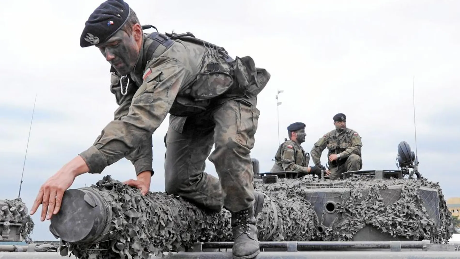 En la imagen, un soldado polaco en unas maniobras de la OTAN la pasada semana