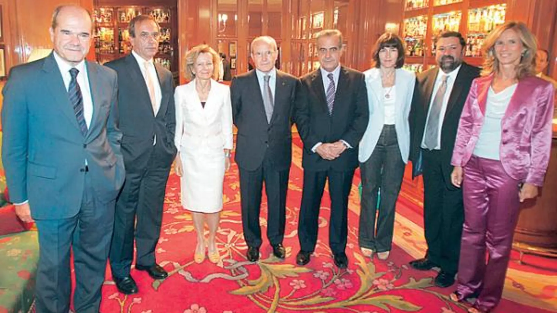 José Montilla estuvo acompañado por varios miembros del Gobierno de Zapatero