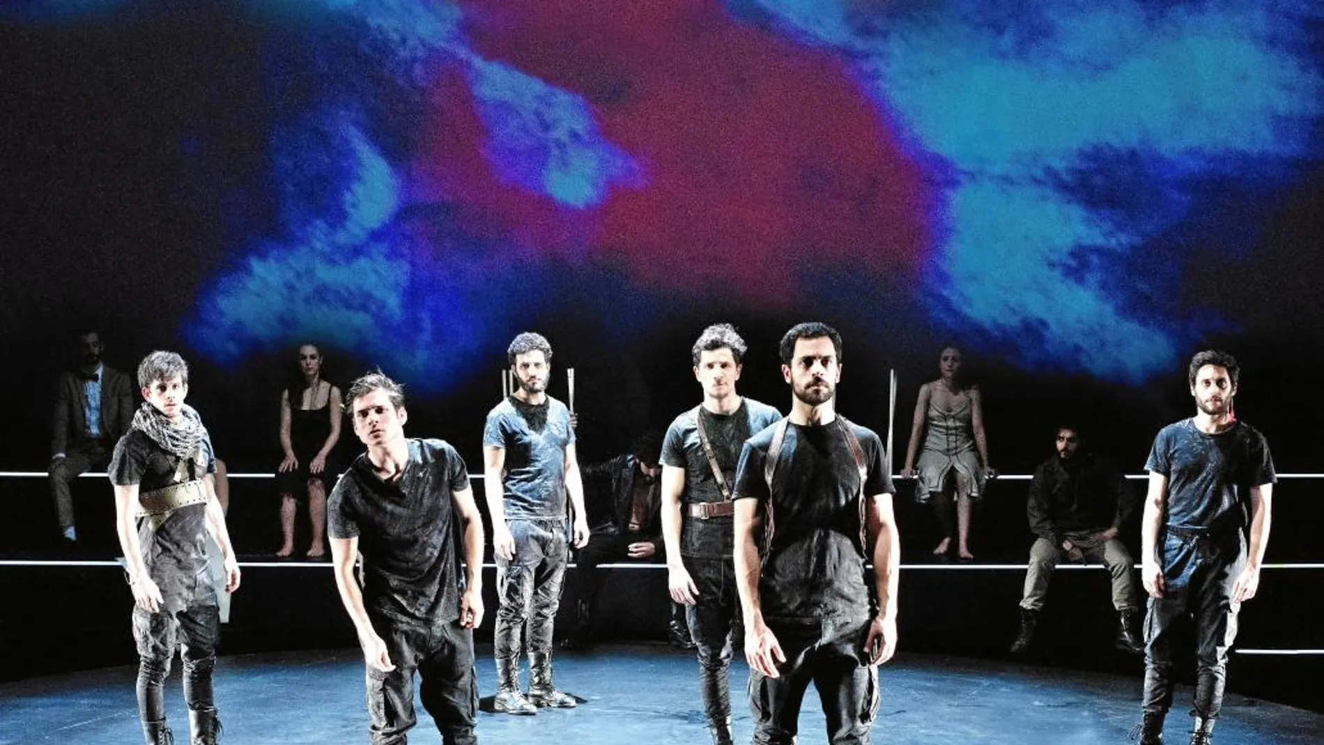 Imagen de «Ilíada», una de las dos piezas de esta formación, que reúne a actores de entre 19 y 25 años