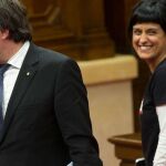 Imagen de archivo de Puigdemont y Anna Gabriel