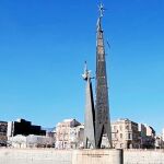 El polémico monumento de la victoria franquista se quedará en el Ebro
