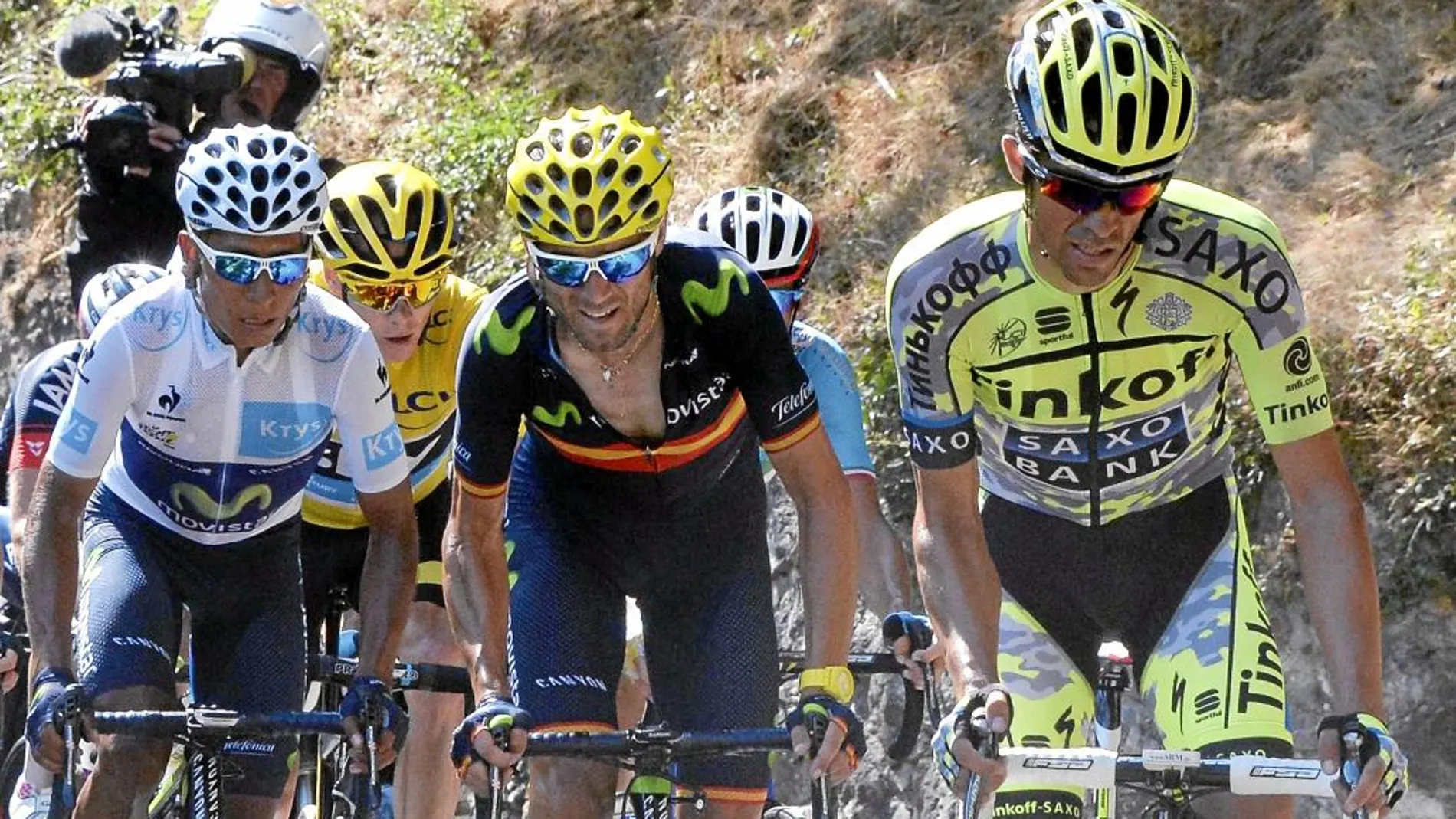 Contador atacó en la subida al Glandon, a más de 40 kilómetros de meta