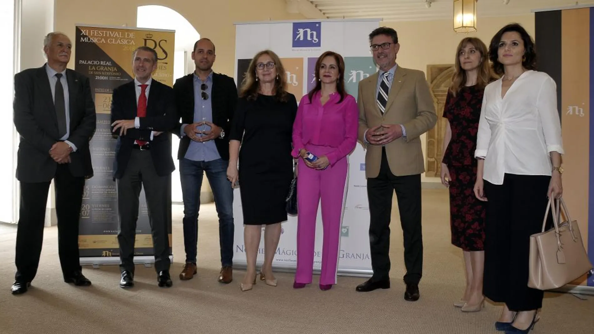 Presentación de Las Noches Mágicas de La Granja, con la presencia de José Luis Vázquez y Silvia Clemente, entre otros