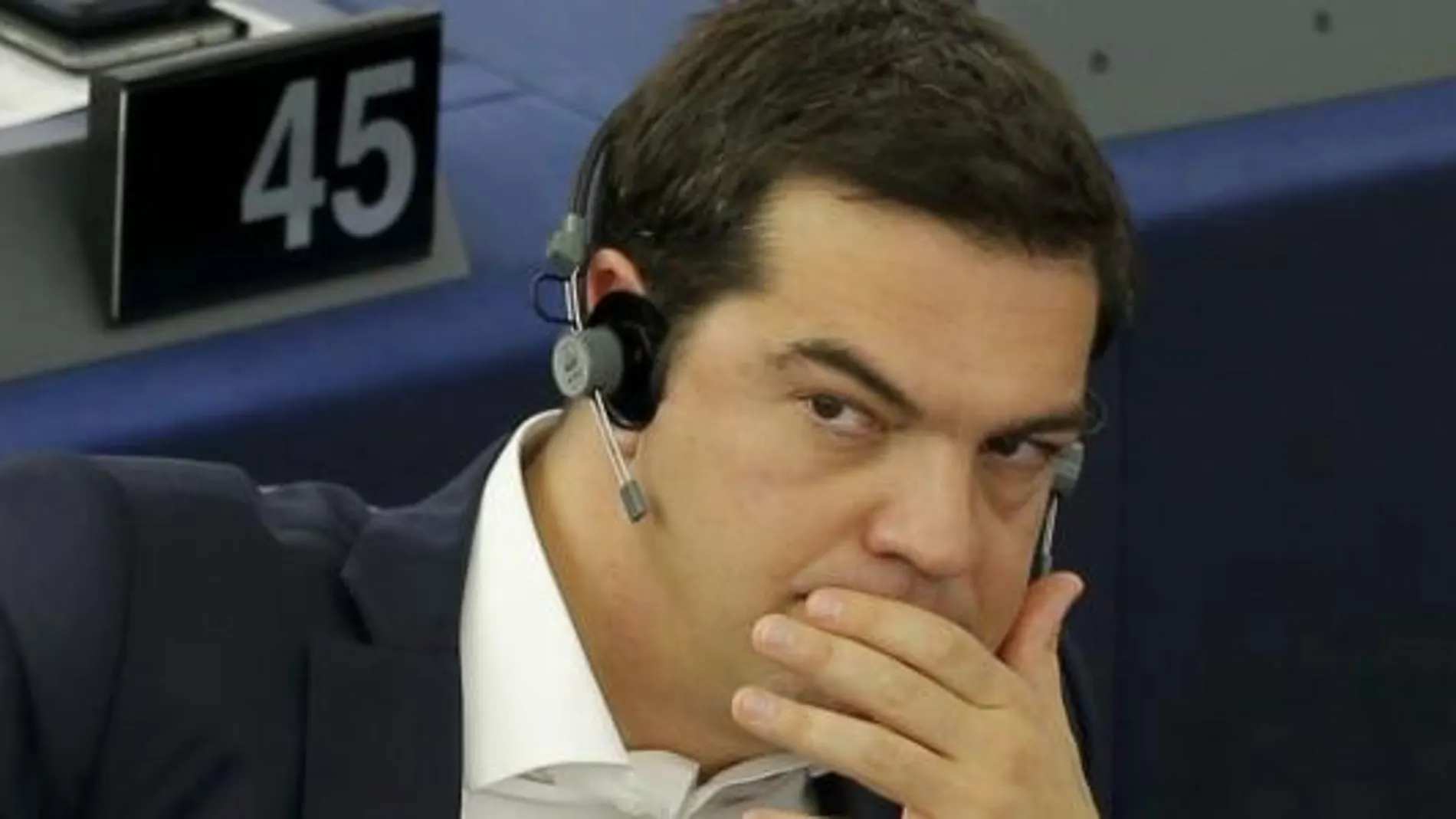 Alexis Tsipras hoy en el Parlamento Europeo.