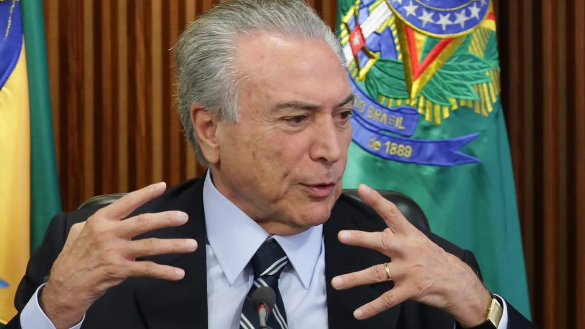 El presidente interino de Brasil, Michel Temer