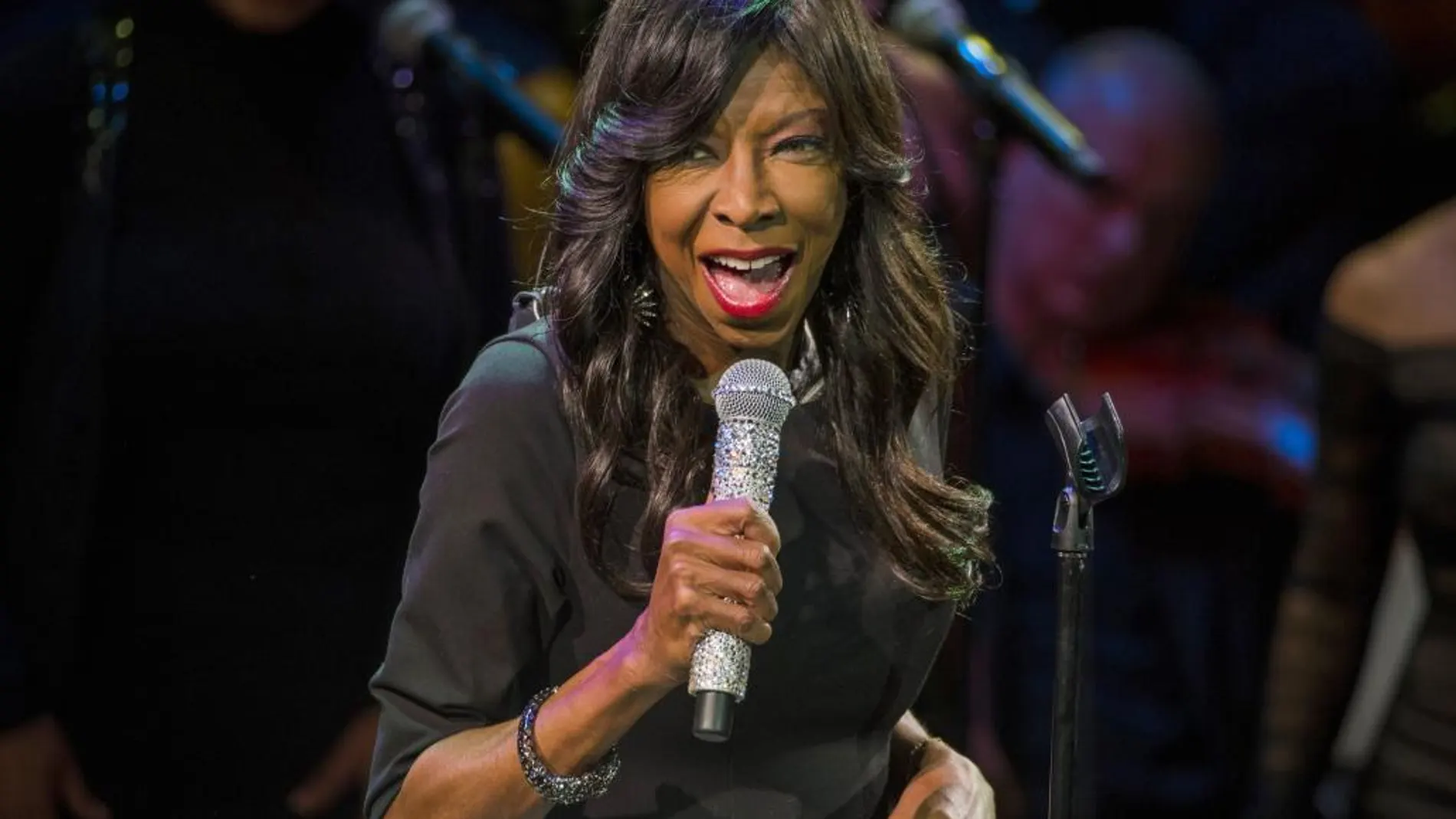 Natalie Cole durante una actuación en marzo de 2015