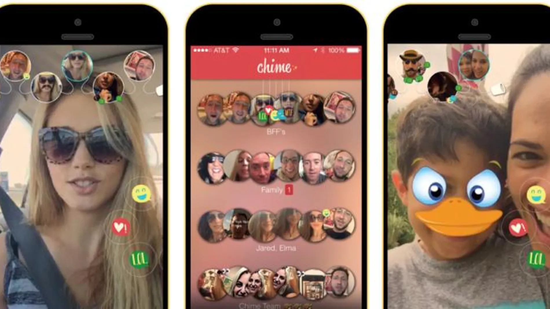 La app Chime te permite enviar y recibir vídeo mensajes de 20 segundos